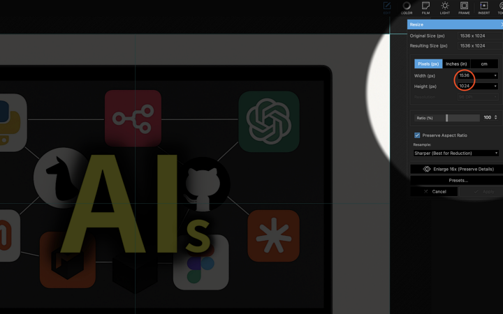 ZoomShot focus spotlight guiding viewer attention